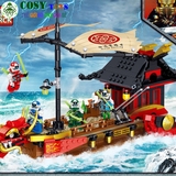 Đồ chơi lắp ghép xếp hình thuyền rồng Ninjago chiến đấu cỡ lớn mới nhất với hơn 705 pics