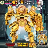 Đồ chơi lắp ghép xếp hình các nhân vật Skibidi với hơn 473 mảnh ghép