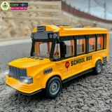 Đồ chơi xe bus buýt có điều khiển từ xa bốn chiều và đèn nháy cho bé