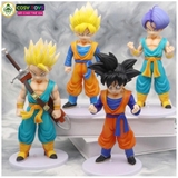 Mô hình Dragon Ball bộ 4 Goku và Trunks kids - cao 18-19cm - nặng 1kg2 - DragonBall