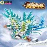 Đồ chơi xếp hình lắp ghép phượng hoàng biến hình người máy 2 trong 1 với 629 - 603 - 596 chi tiết cho bé