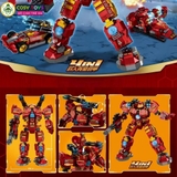 Đồ chơi lắp ghép xếp hình lắp ráp Ironman 4 trong 1 trong bộ giáp Gaint Buster Mecha với 867 chi tiết