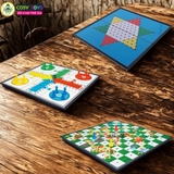 Đồ chơi cờ cá ngựa 3 trong 1 bằng nhựa cao cấp có nam châm hỗ trợ phát triển tư duy cho trẻ