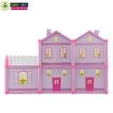 Đồ chơi lắp ghép ngôi nhà villa búp bê cao cấp với đầy đủ vật dụng, đồ dùng cho bé