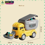 Đồ chơi xe ô tô máy xúc đồ chơi kèm thùng chở lêgô 124 chi tiết cho bé