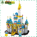 Đồ chơi lắp ghép xếp hình Lâu đài công chúa cao cấp kích thước lớn với 703 mảnh ghép