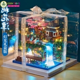 Đồ chơi lắp ghép xếp hình cung điện Hội quán anh đào cỡ lớn với 3320 chi tiết