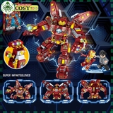 Đồ chơi lắp ghép xếp hình lắp ráp Ironman trong bộ giáp Super Mecha với 926 chi tiết