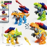 Đồ chơi khủng long bắn tên, có thể tháo lắp bằng vít cho bé