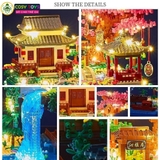 Đồ chơi lắp ghép xếp hình cung điện Hội quán anh đào cỡ lớn với 3320 chi tiết