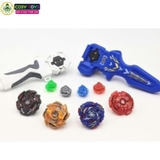 Đồ chơi đấu trường con quay gồm 4 con quay siêu tốc kèm tay kéo cho bé