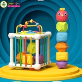 Đồ chơi hộp bận rộn đa chức năng vui nhộn nhiều trò chơi sáng tạo và tư duy dành cho các bé từ 3 tuổi trở lên