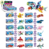 Đồ chơi xếp hình lắp ghép các mẫu sinh vật biển nhỏ từ 19-36 mảnh ghép cho bé