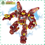 Đồ chơi lắp ghép xếp hình lắp ráp Ironman trong bộ giáp Super Mecha với 926 chi tiết