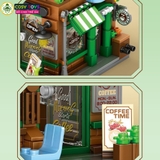 Đồ chơi lắp ghép xếp hình city nhà phố: quán cà phê, khách sạn, nhà hàng ... với 713, 760, 828 chi tiết