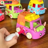 Đồ chơi mô hình 4 xe ô tô hoạt hình có thể tháo lắp được cho bé