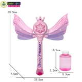 Đồ chơi cây vương miện phun bóng xà phòng màu sắc cho bé