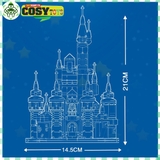 Đồ chơi lắp ghép xếp hình Lâu đài công chúa cao cấp kích thước lớn với 703 mảnh ghép