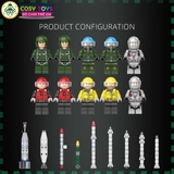 Đồ chơi lắp ghép xếp hình máy bay tiêm kích phản lực J15- Flying Shark hộp lớn to đại với 1010 mảnh ghép