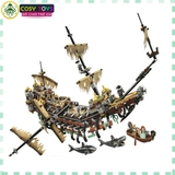Đồ chơi xếp hình lắp ráp tàu ma The Silent Mary cướp biển vùng Caribe với 2294 mảnh ghép
