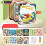 Đồ chơi cuốn sổ ma thuật kèm học liệu bóc dán thông minh cho bé