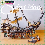 Đồ chơi xếp hình lắp ráp tàu ma The Silent Mary cướp biển vùng Caribe với 2294 mảnh ghép