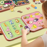 Đồ chơi cuốn sổ ma thuật kèm học liệu bóc dán thông minh cho bé