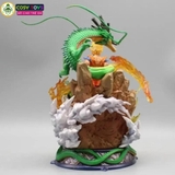 Mô hình DragonBall Goku quấn rồng đại chiến Majinbuu , Cell , frieza - Cao 23cm - nặng 1kg - Dragon Ball