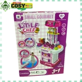 Mô hình nhà bếp 3 trong 1 với 43 chi tiết đồ dùng, thiết bị nhà bếp, size lớn cho bé