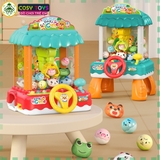 Đồ chơi máy gắp thú chạy pin sạc có đèn, nhạc cao cấp cho bé