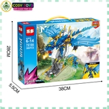 Đồ chơi lắp ghép xếp hình mô hình rồng xanh ninjagô 2 trong 1 với 388 chi tiết