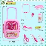Bộ đồ chơi vali bác sĩ kèm các dụng cụ khám chữa bệnh cho bé