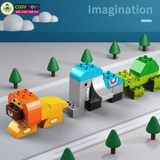 Đồ chơi lắp ghép xếp hình duplo các con thú dễ thương với 102 chi tiết dành cho bé từ 3 tuổi trở lên