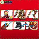 Đồ chơi lắp ghép xếp hình Iron Man giáp MARK XLII cỡ lớn kèm nhiều chi tiết chuyển động với 1126 mảnh ghép cho bé