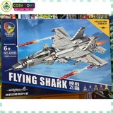 Đồ chơi lắp ghép xếp hình máy bay tiêm kích phản lực J-15 Flying Shark mẫu lớn cao cấp với 1268 mảnh ghép