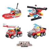 Đồ chơi xếp hình lắp ghép robot cứu hỏa 8 trong 2 với nhiều chi tiết, mẫu ghép khác nhau trên 753 chi tiết cho bé