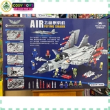 Đồ chơi lắp ghép xếp hình máy bay tiêm kích phản lực J-15 Flying Shark mẫu lớn cao cấp với 1268 mảnh ghép