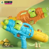 Đồ chơi ống súng nước hai tia phun xa cùng mẫu hoạt hình dễ thương cho bé