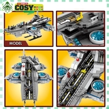 Đồ chơi lắp ghép xếp hình phi thuyền siêu chiến đấu của biệt đội Avenger với 608 mảnh ghép