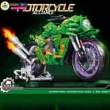 Đồ chơi lắp ghép xếp hình xe mô tô thể thao có đế đỡ trang trí mẫu lớn với 786-789 mảnh ghép cho bé