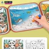 Đồ chơi cuốn sổ ma thuật kèm học liệu bóc dán thông minh cho bé