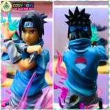 Mô hình Sasuke siêu ngầu có led ở base cao 20cm nặng 900 gram - Figure Naruto - Có hộp màu to đẹp