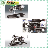 Đồ chơi lắp ghép xếp hình xe moto cản.h sá.t giao thông với 318 mảnh ghép cho bé