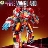 Đồ chơi xếp hình lắp ghép robot cứu hỏa 8 trong 2 với nhiều chi tiết, mẫu ghép khác nhau trên 753 chi tiết cho bé