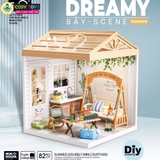 Đồ chơi lắp ghép ngôi nhà trong mơ cao cấp với nhiều mẫu: phòng ngủ, phòng tắm, phòng bếp.....cao cấp có đèn led và lồng che trong suốt với đầy đủ vật dụng, đồ dùng cho bé