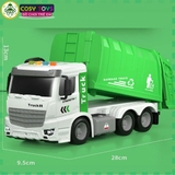 Đồ chơi xe môi trường chở rác cỡ lớn chạy bằng pin với đèn và nhạc cho bé
