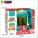 Đồ chơi máy gắp thú chạy pin sạc có đèn, nhạc cao cấp cho bé