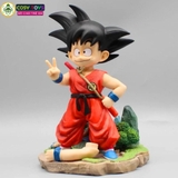 Mô hình DragonBall Goku Kid đứng chào - cao 19cm - ngang 13cm - nặng 450gram - Phụ kiện : tay thay thế