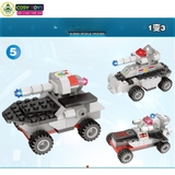 Đồ chơi lắp ghép xếp hình tàu chiến đấu cao cấp 8in1 với mẫu nhỏ 3in1 mẫu mới với 651 mảnh ghép