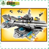 Đồ chơi lắp ghép xếp hình phi thuyền siêu chiến đấu của biệt đội Avenger với 608 mảnh ghép